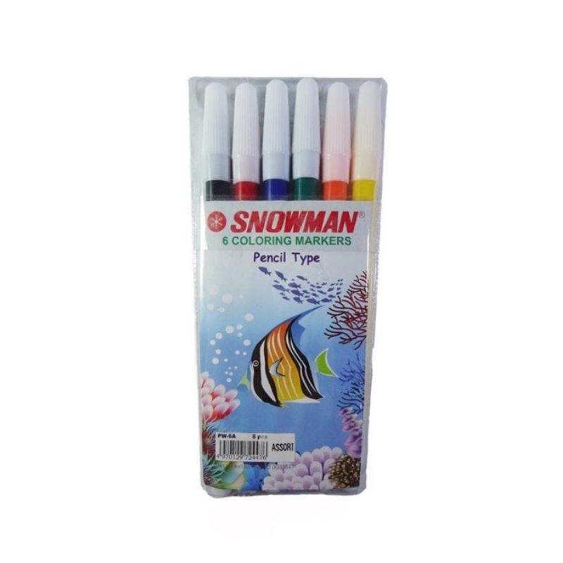 

snowman isi 6 warna PW-6A