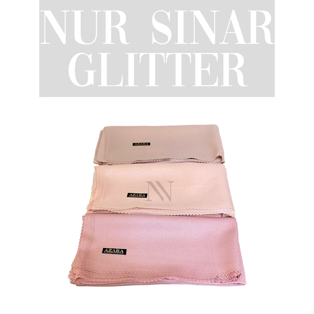 HIJAB NUR SINAR AZARA/HIJAB GLITER SEGI EMPAT/HIJAB SEGI EMPAT/HIJAB PESTA/HIJAB LACER CUT