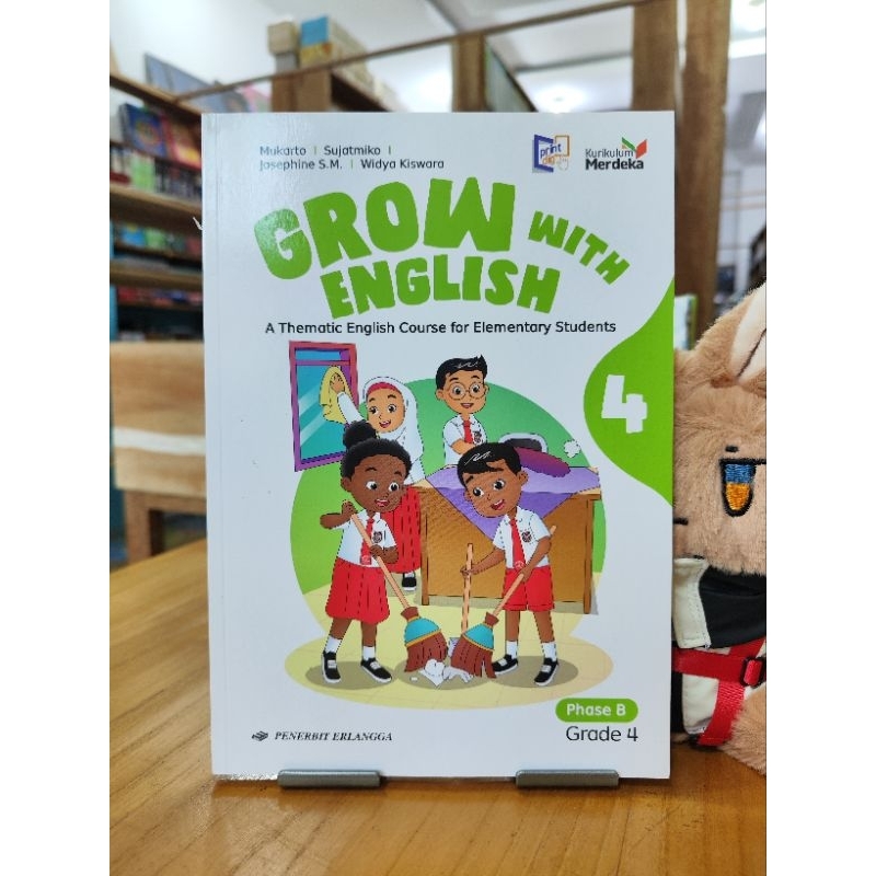 Buku Grow with English Bahasa Inggris SD Kelas 4 Kurikulum Merdeka Erlangga