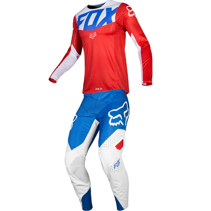 Fox 360 Kila Blue Red Jersey & Celana Motocross Trail Enduro Offroad Original Fox Racing