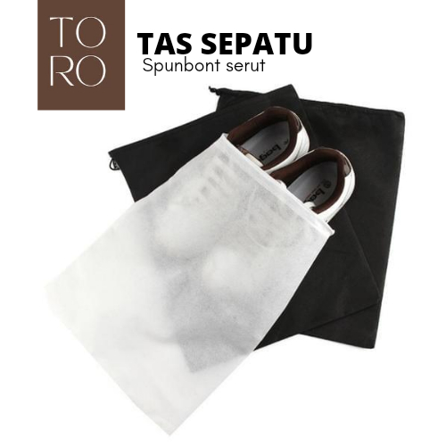Dustbag Sepatu Sarung Tas Sepatu Cover Kantong Sepatu Tali Serut
