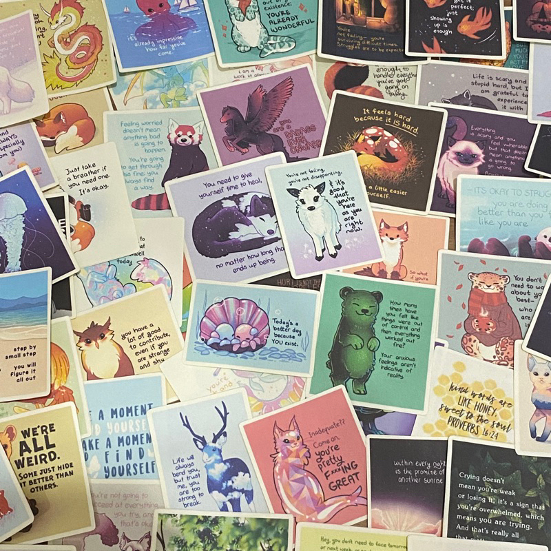 

[B189] Sticker Aesthetic Motivational Animal Quotes Random