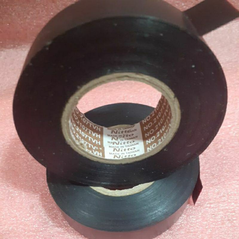 Solasi listrik NITTO hitam/putih panjang 35m solasi listrik nitto