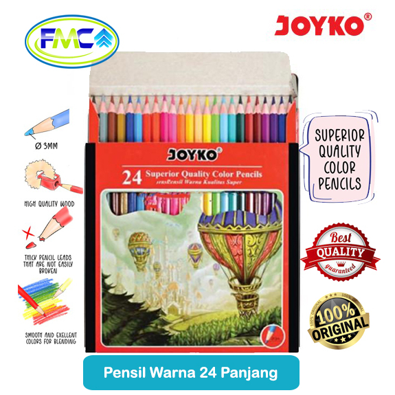 

Pensil Warna Joyko Murah 12 Panjang Pendek Pencil Colour Menggambar Mewarnai Alat tulis Sekolah