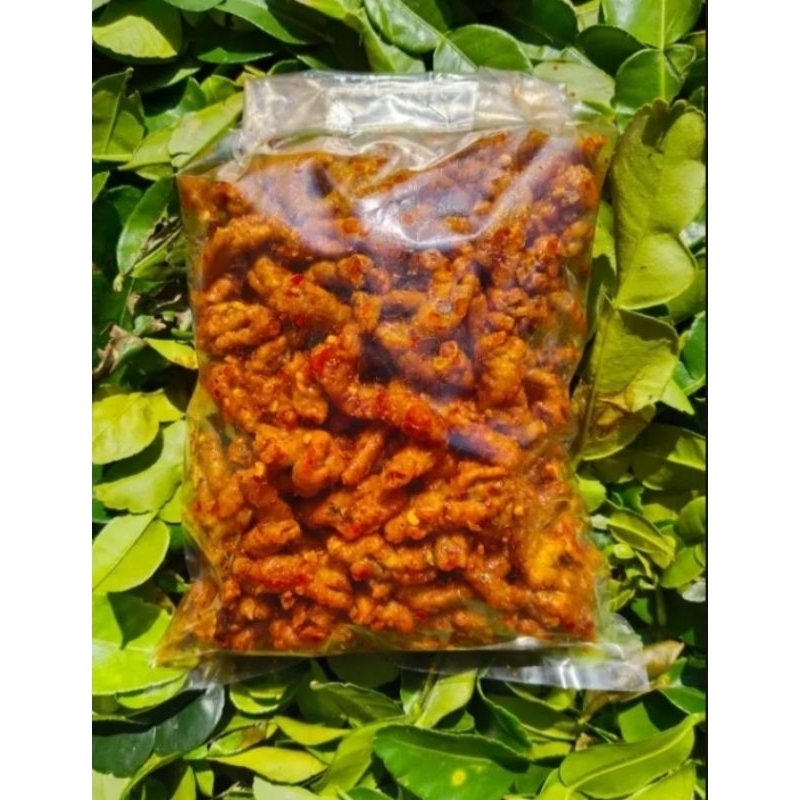 

usus crispy pedas extra daun jeruk /usus Krispy