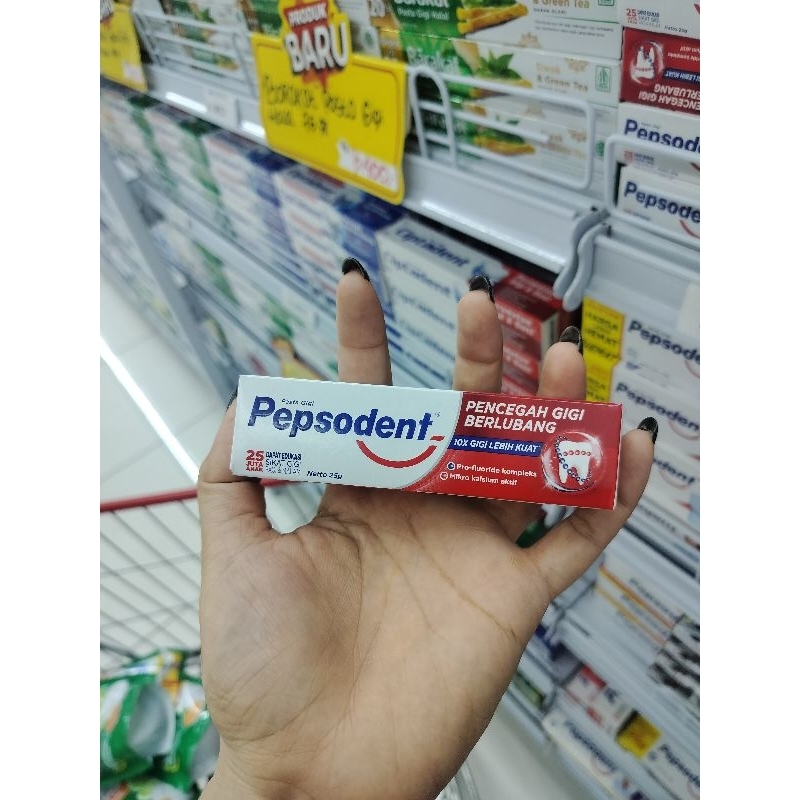 TERLARIS PEPSODENT Pasta gigi 25gr dan 75gr TERMURAH
