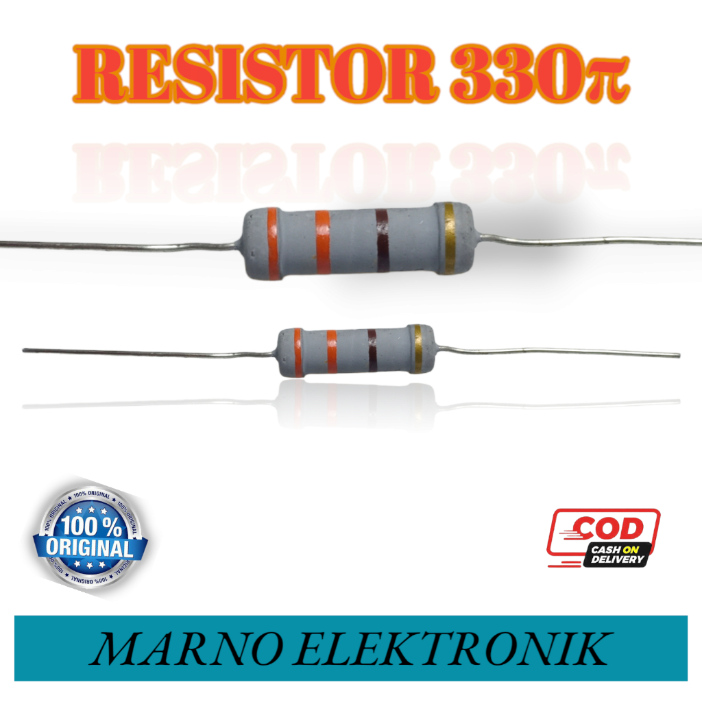 RESISTOR 2 WATT 5x 330OHM 390OHM 470OHM 560OHM 680OHM 820OHM 330 390 470 560 680 820 OHM ASLI ORIGIN