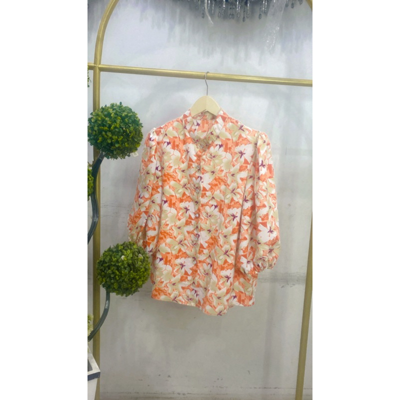 BLOUSE WANITA KOREA BAHAN SILK
