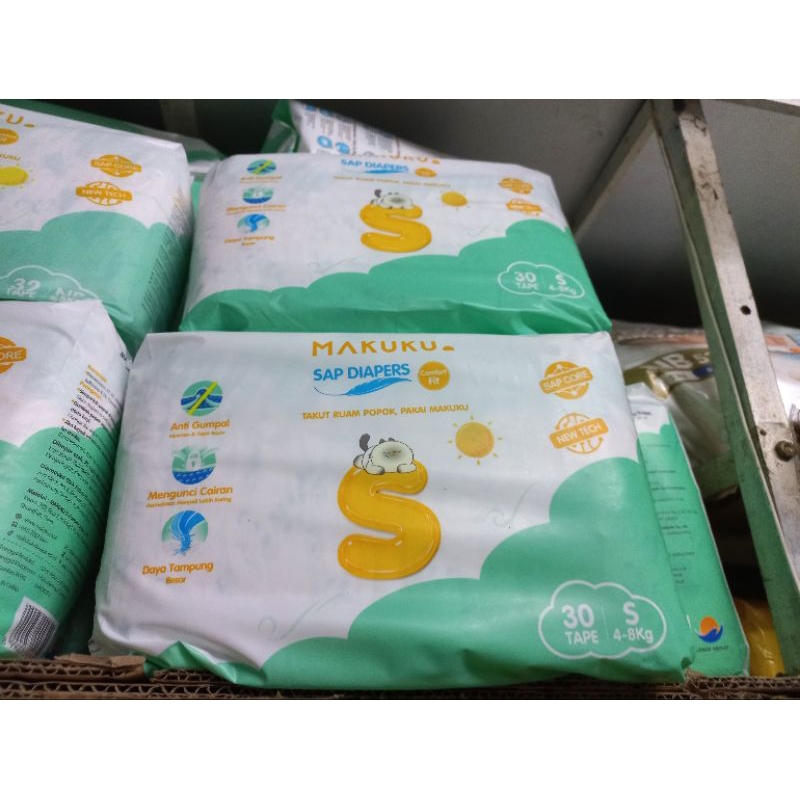 PAMPERS MAKUKU COMFORT FIT NB, S