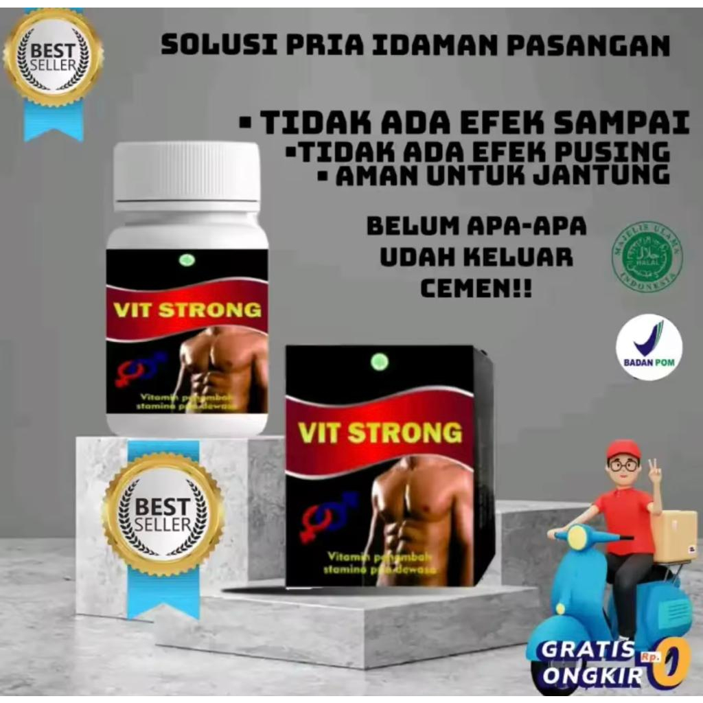 Kapsul Kuat Pria PERKASA VIT STRONG Jamu Herbal Tahan Lama ORIGINAL BPOM