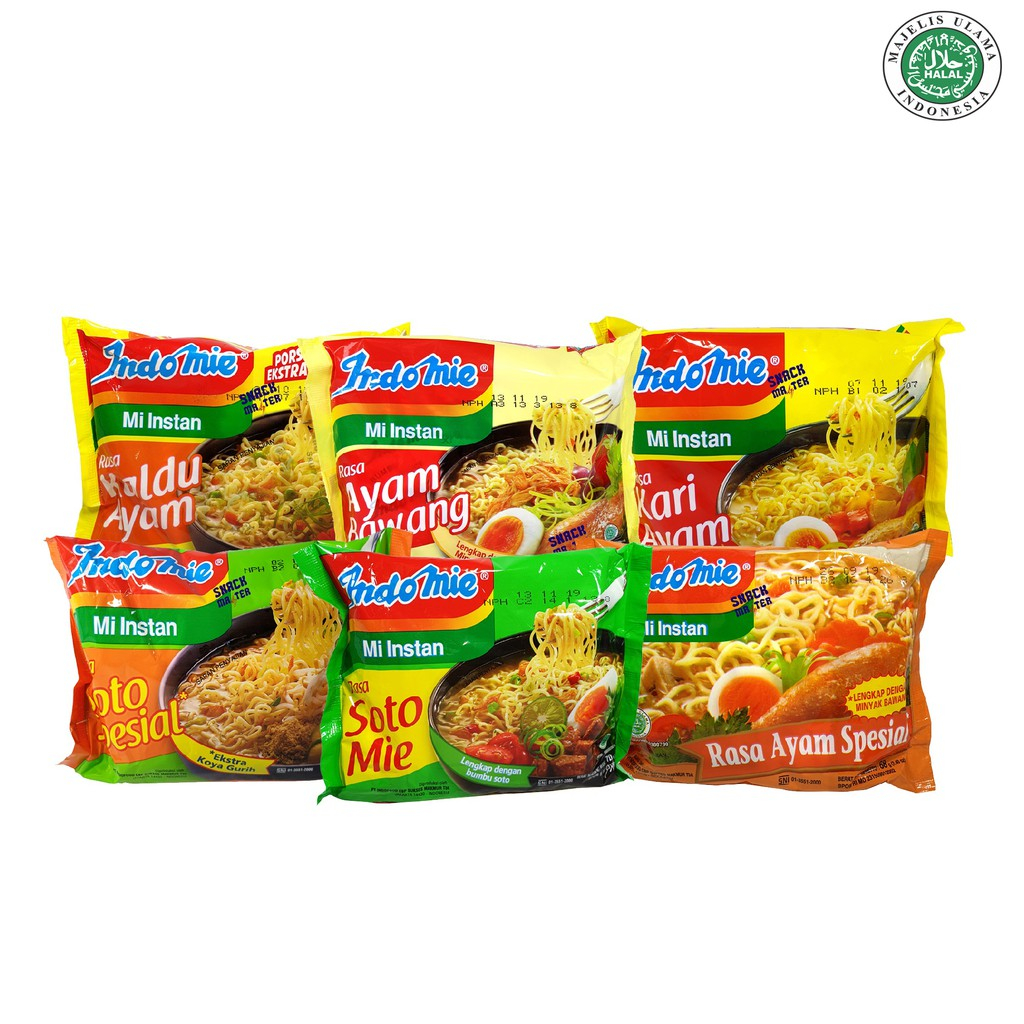 

Indomie Kuah Mie Instant Aneka Rasa @70gr