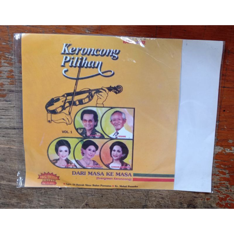 Kaset Vcd lagu pop keroncong vol 1