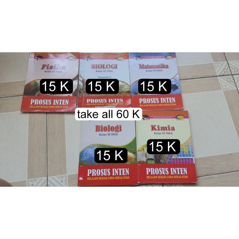 Pre-loved Buku INTEN Kelas 11