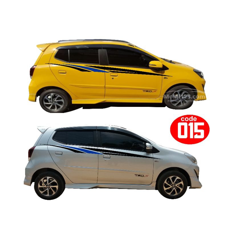 Stiker mobil Agya Ayla minimalis