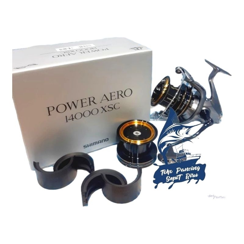 REEL SPINNING SHIMANO POWER AERO 14000XSC REEL PANCING