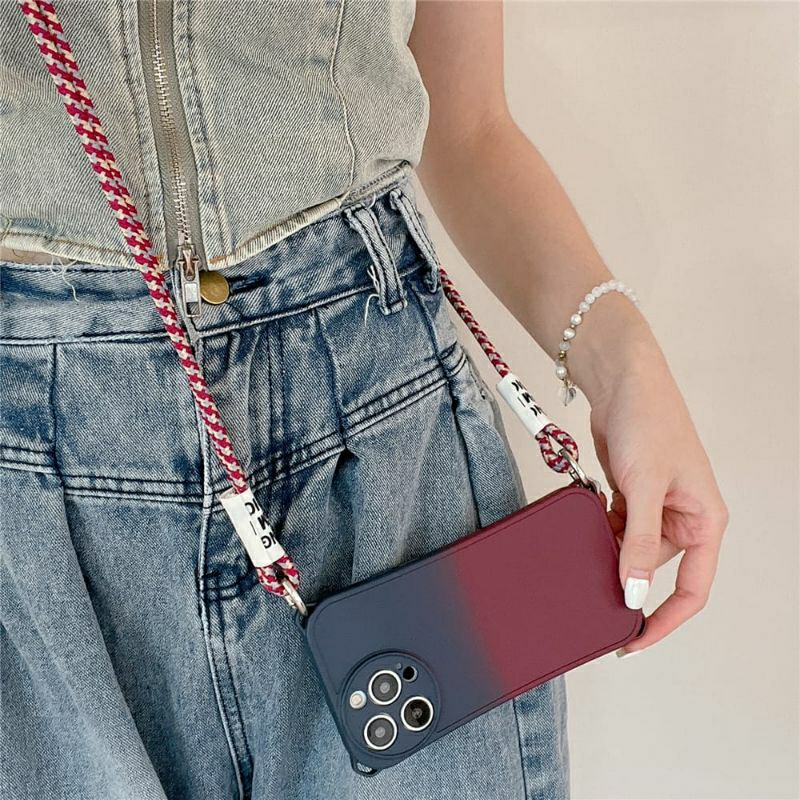 [READY STOCK SIAP KIRIM] Case IPHONE 14 13 12 Pro Max 14 Pro Casing+Tali Cantik Cute Keren Bagus Mew