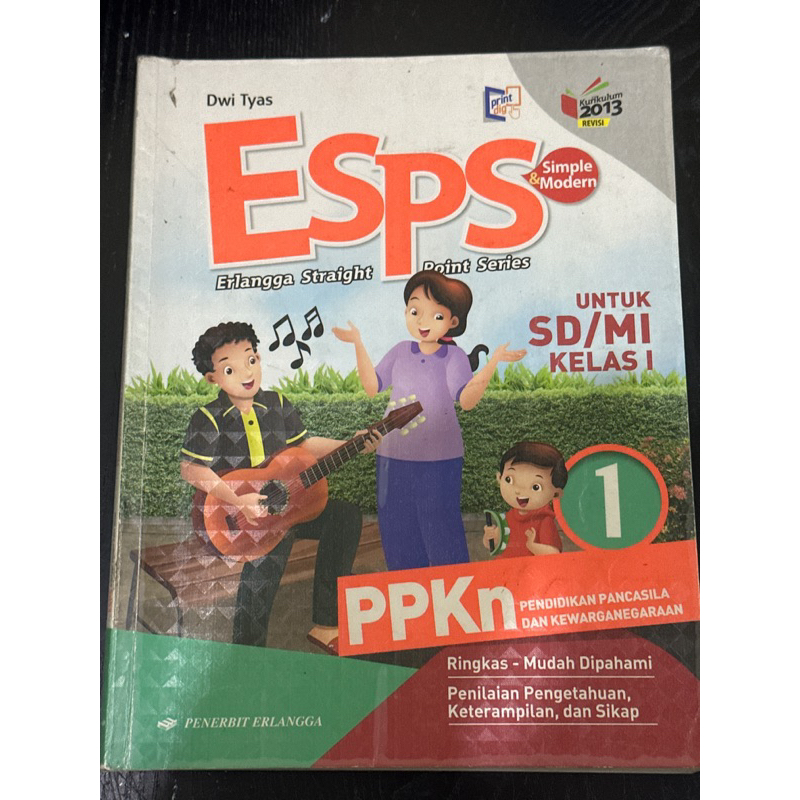 BUKU ESPS PPKN KELAS 1 SD ERLANGGA