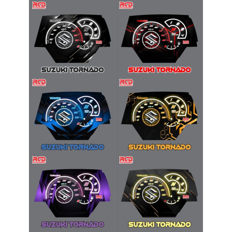 STIKER SPIDOMETER SUZUKI TORNADO VARIAN MOTIF