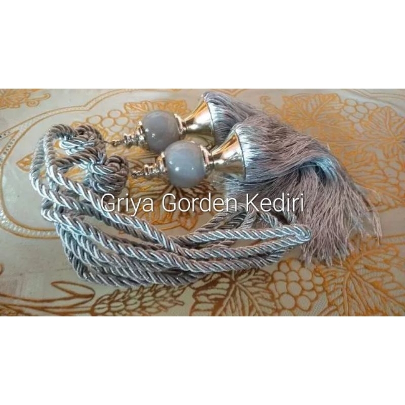 Tali gorden/tasel gorden kristal cantik super mewah