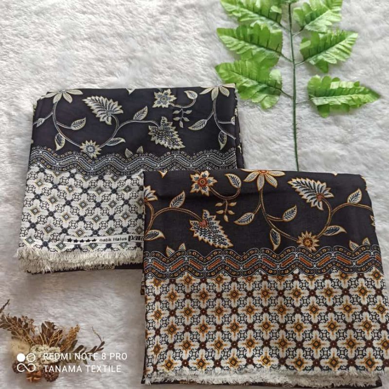 [ COD ] Bahan Kain Batik Printing Motif Bunga Melati | meteran & grosiran tanah abang | premiun | ba