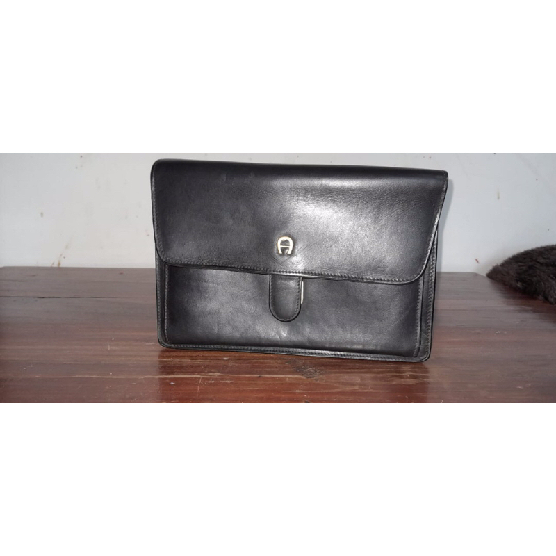 Aigner men clutch bifold with pen holder ori second