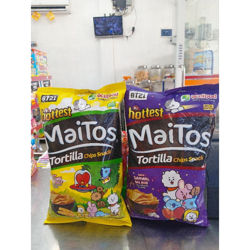 

MAITOS TORTILLA CHIPS SNACK JAGUNG BBQ / SAMBAL BALADO 140GR