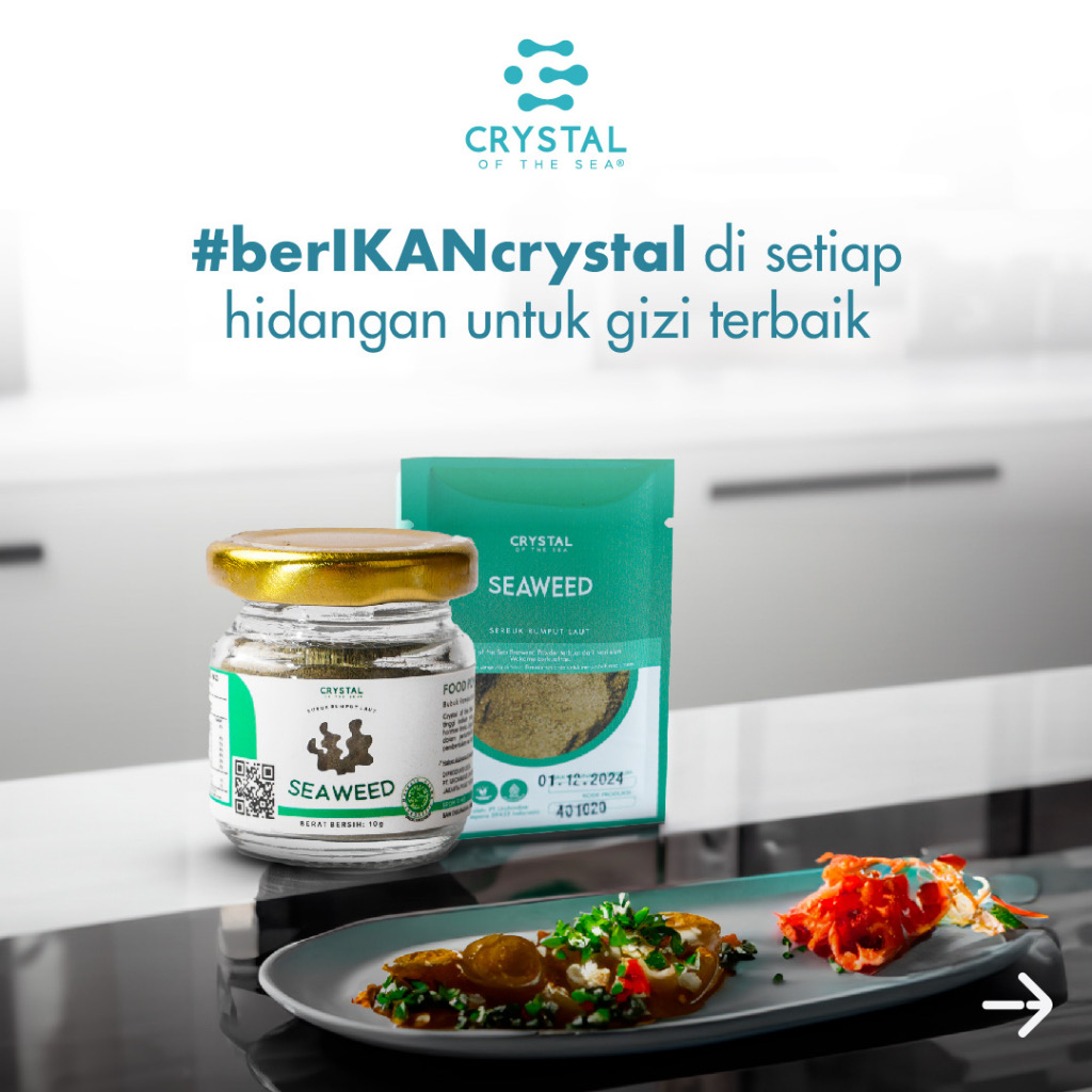 

Crystal of the Sea Seaweed Powder/Bubuk Rumput Laut/Bubuk Nori - Bumbu Kaldu MPASI NON MSG