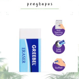 

ERASER GREEBEL GBW-120630 WHITE/ PENGHAPUS PUTIH / SETIP / ERASER GREEBEL GBW-120630 ( PCS )