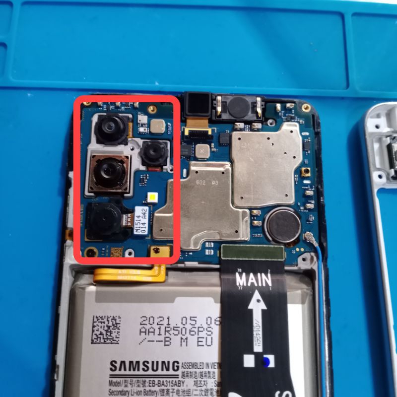 1 Set ( 4 biji ) Kamera Belakang Samsung A32 4g Ram 8Gb, Asoi Original Copotan Normal, Tested