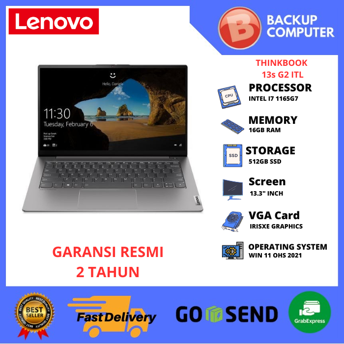 LENOVO ThinkBook 13s G2 ITL 20V900HRID I7 1165G7