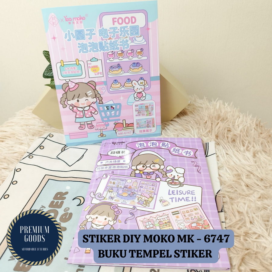 

BUKU STIKER TEMPEL DIY MOKO MK -6747 / SET BUKU KREATIFITAS ANAK / KOLEKSI STIKER KEKINIAN FULLCOLOR BISA COD