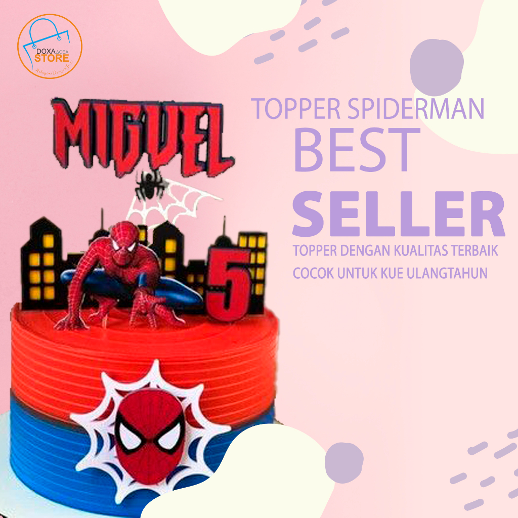 Topper Cake Happy Birthday Costum SPIDERMAN 07