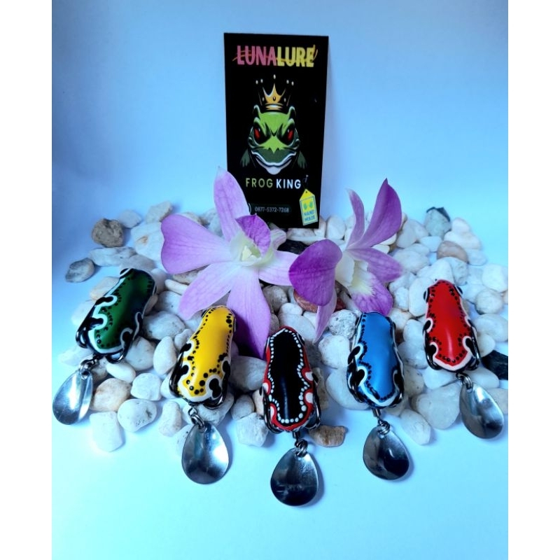 Soft Frog LUNALURE 4cm, umpan mainan Casting ikan gabus