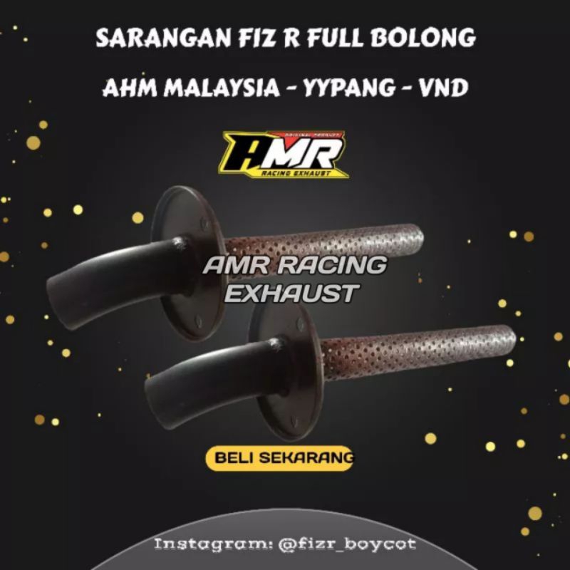 saringan sarangan knalpot fizr fiz r full bolong YYPANG AHM malaysia VND