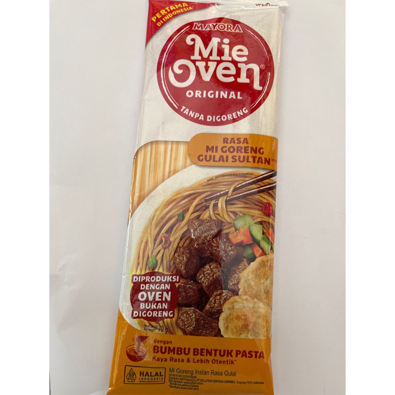 

Mie Oven Rasa Mi Goreng Gulai Sultan 70gr