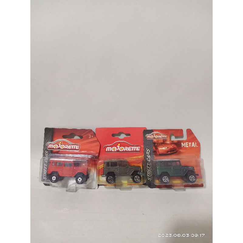 toyota land cruiser pakaet 3pcs majorette
