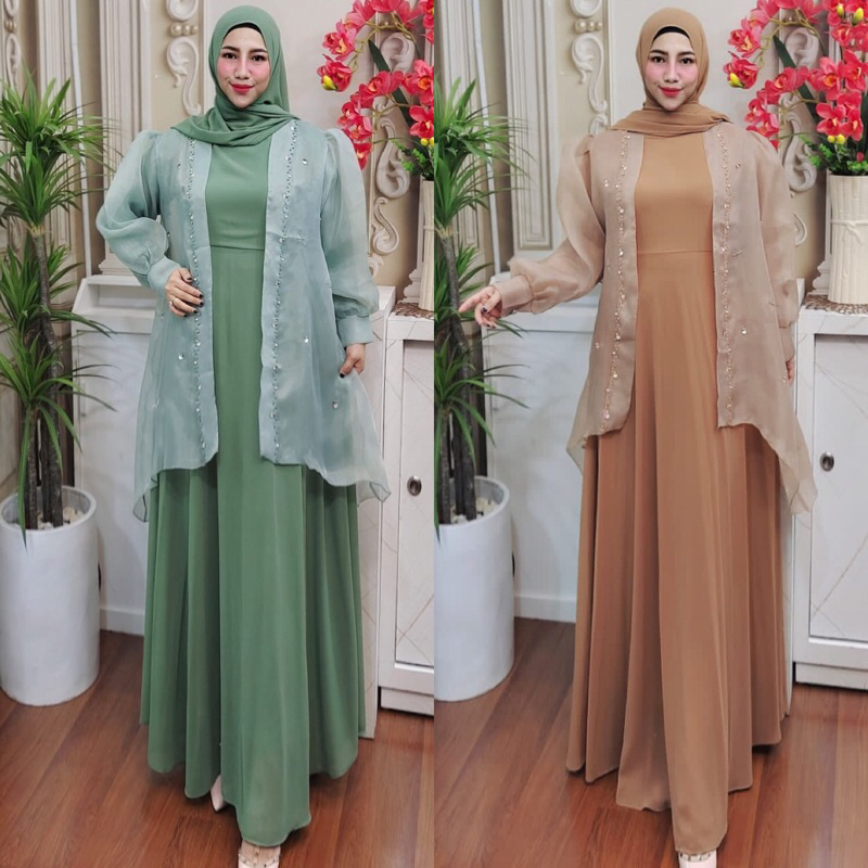 Zafirah Zafira Dress Putih Umroh Haji by Bilqis