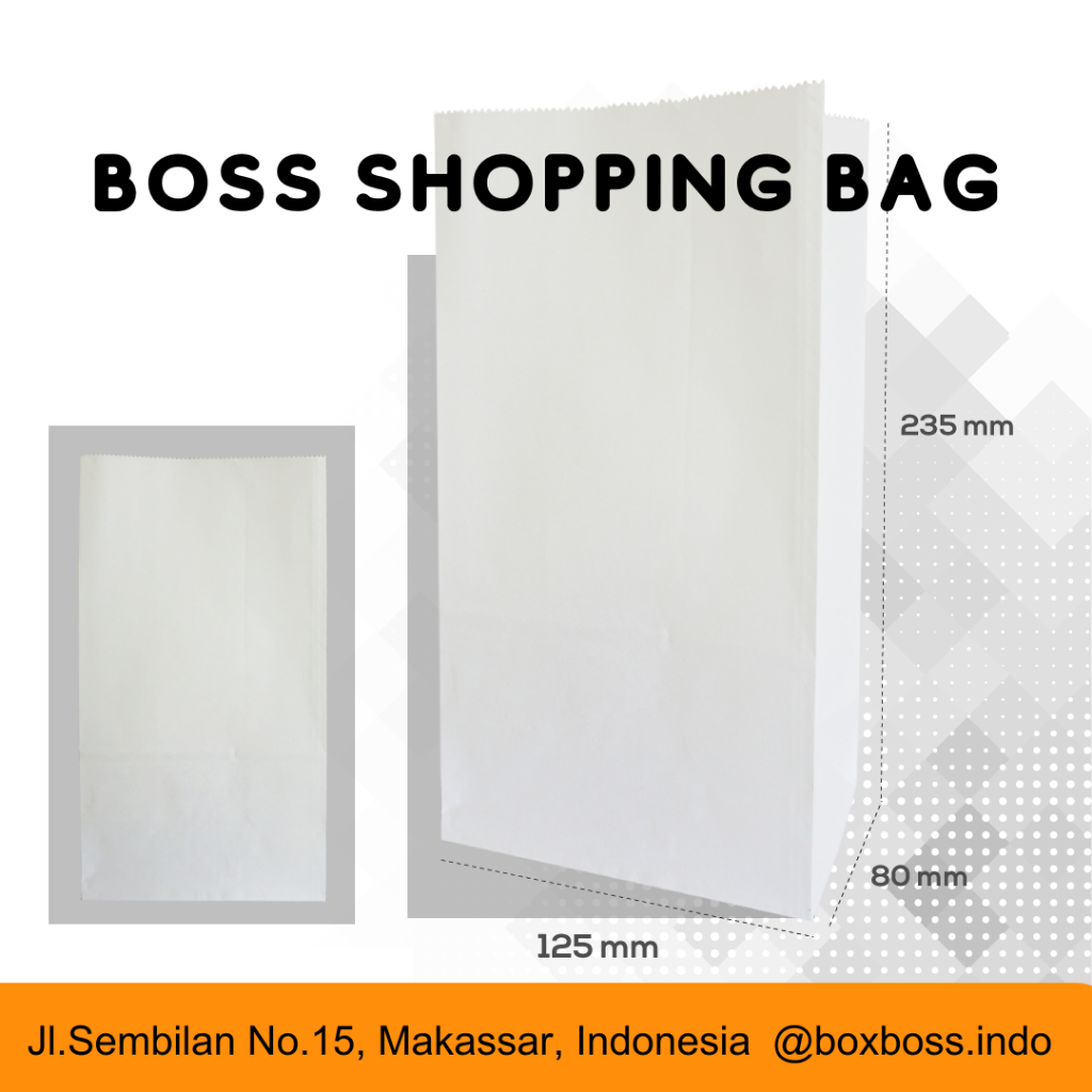 

Paper Bag (Kantong Kertas) - Ukuran 125 x 80 x 235 mm
