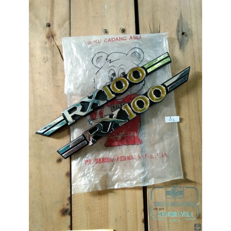 Emblem Logo Box Cover Side Aki Yamaha Rx100 Original