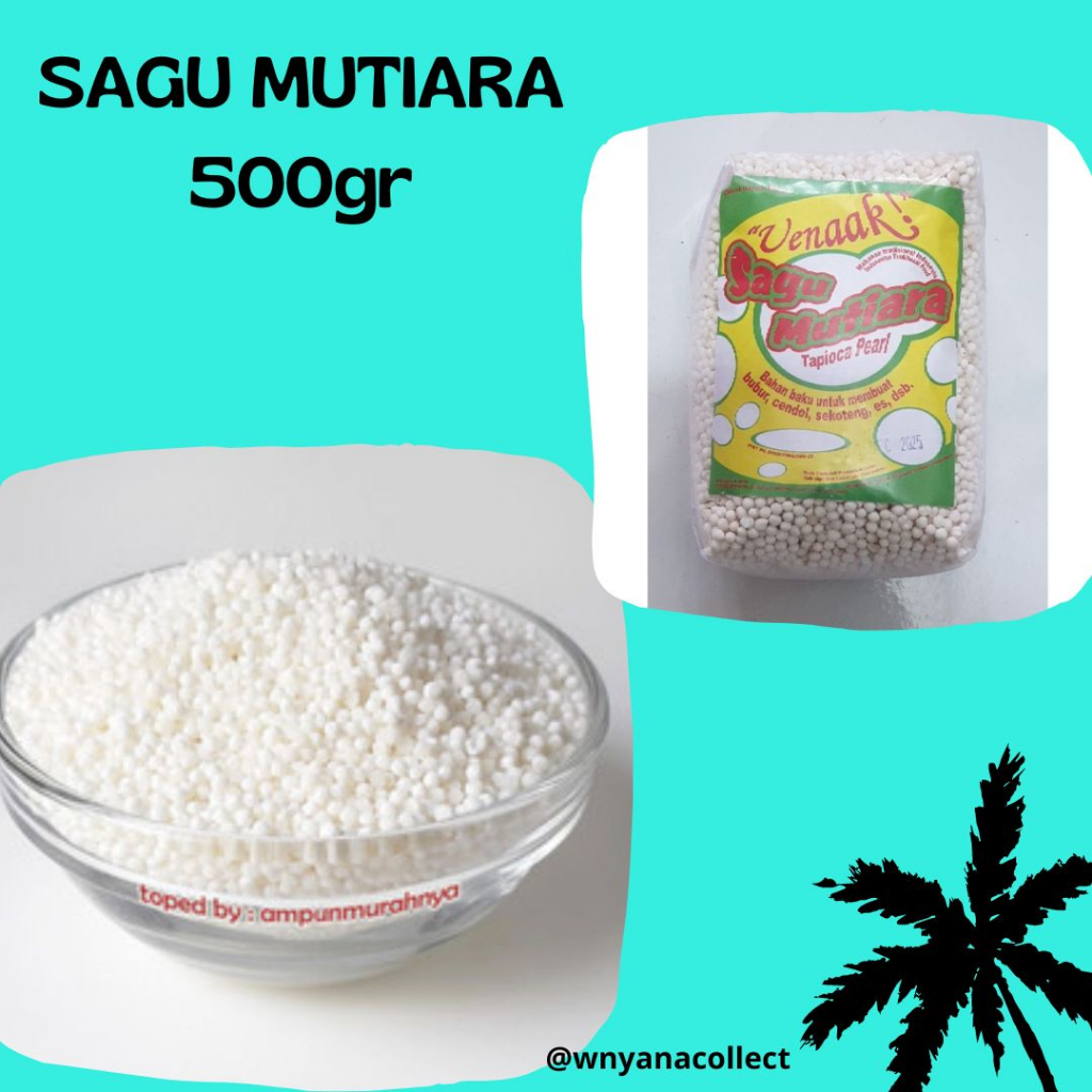 

✔ SAGU MUTIARA HIJAU 500 GRAM Ueenakkk