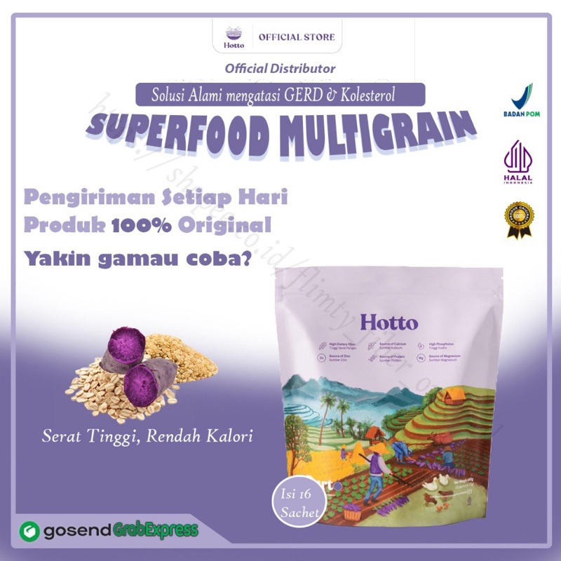 

HOTTO PURTO MULTIGRAIN WITH PURPLE POTATO-1 POUCH 16 SACHETS