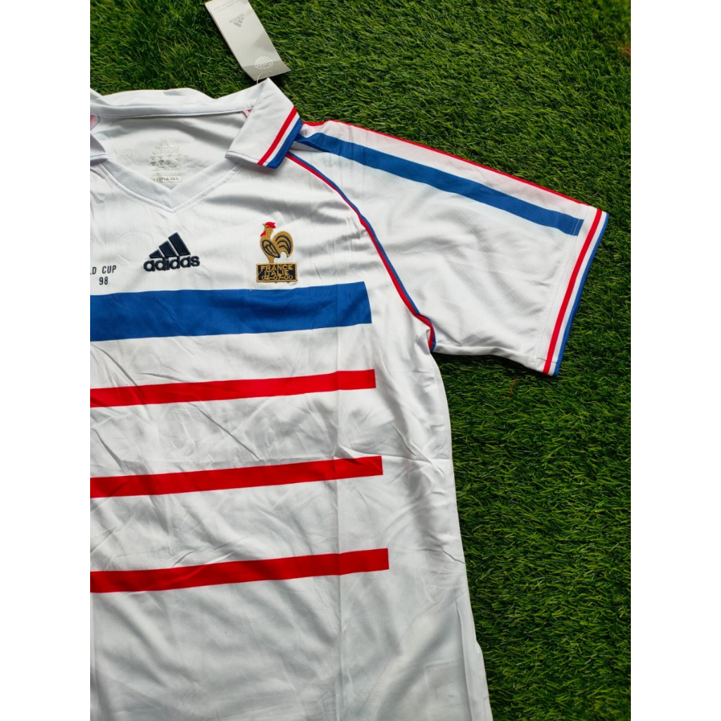 JERSEY BOLA RETRO PRANCIS AWAY WORLD CUP CHAMPIONS 98 GRADE ORI IMPORT