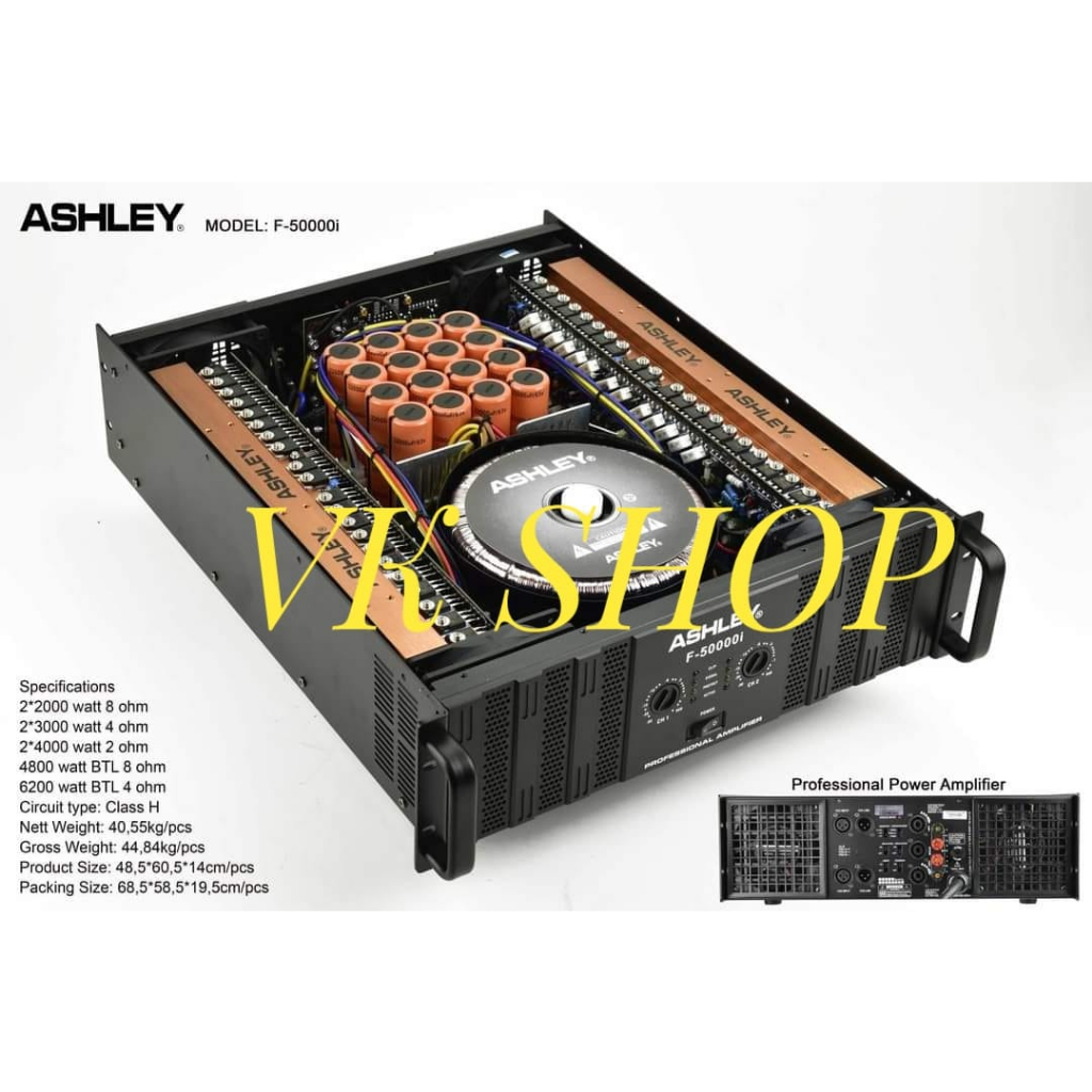 Penguat Suara Ashley F50000i Class H 4000W Original
