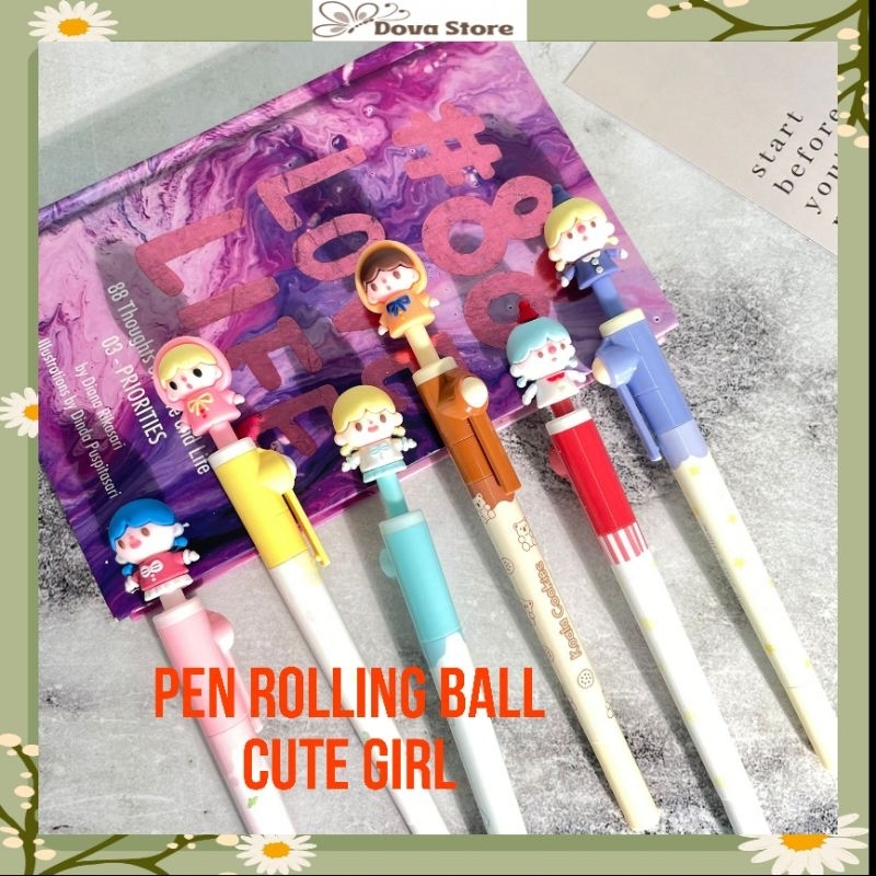 

PULPEN ROLLING BALL CUTE GIRL CEWE PULPEN ALAT TULIS SEKOLAH