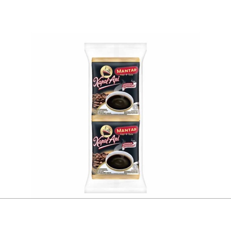 

Kapal Api Mantap Kopi Instant + Gula 10 x 25g