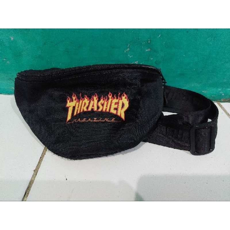 thrasher flame waist bag second