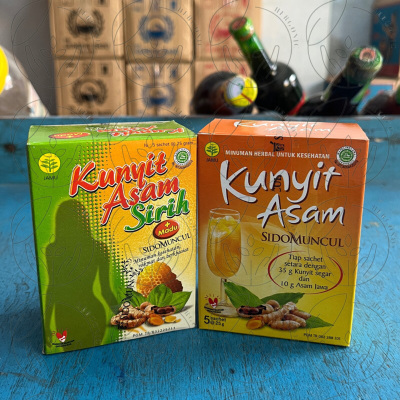 Kunyit Asam Sidomuncul | Kunyit Asam Sirih Sidomuncul (isi 5 sachet)