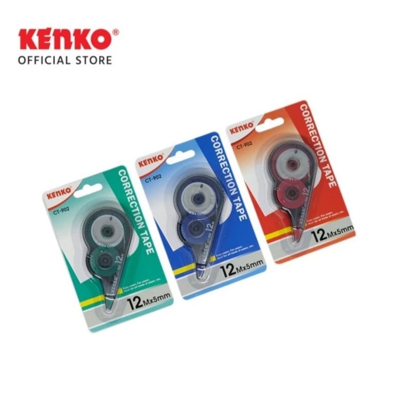 

[ LUSIN MURAH ] Pita Koreksi Correction Tape Tipe X Kertas Kenko CT-902 12 m