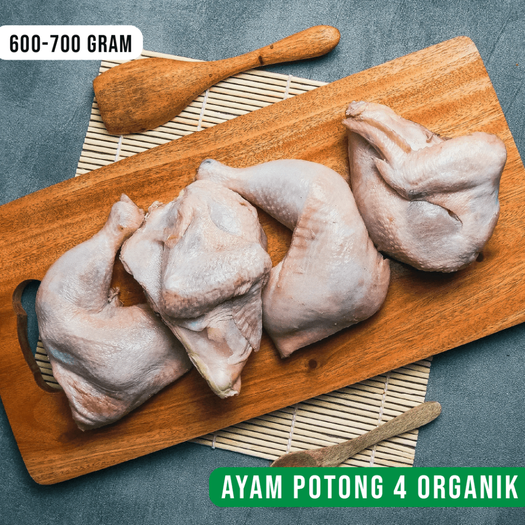 

Ayam Organik Potong 4 600 - 700 gram Healthy Barn
