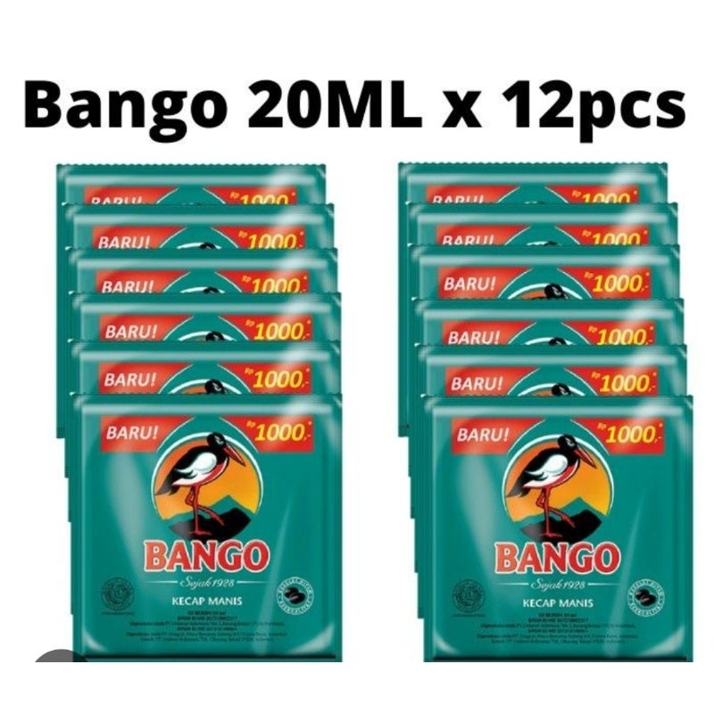 

kecap manis Bango renceng 20 ml isi 12